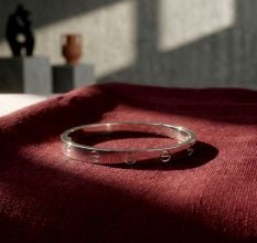 Handmade Silver Jewelry Twisted Cartier Kada
